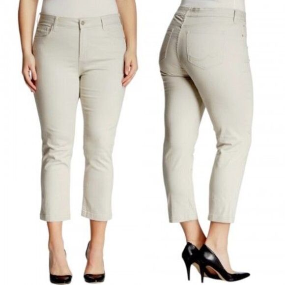 NWT NYDJ Audrey Straight Ankle Jeans Maryland Wash Size 14W Embellished Pockets - Picture 8 of 16